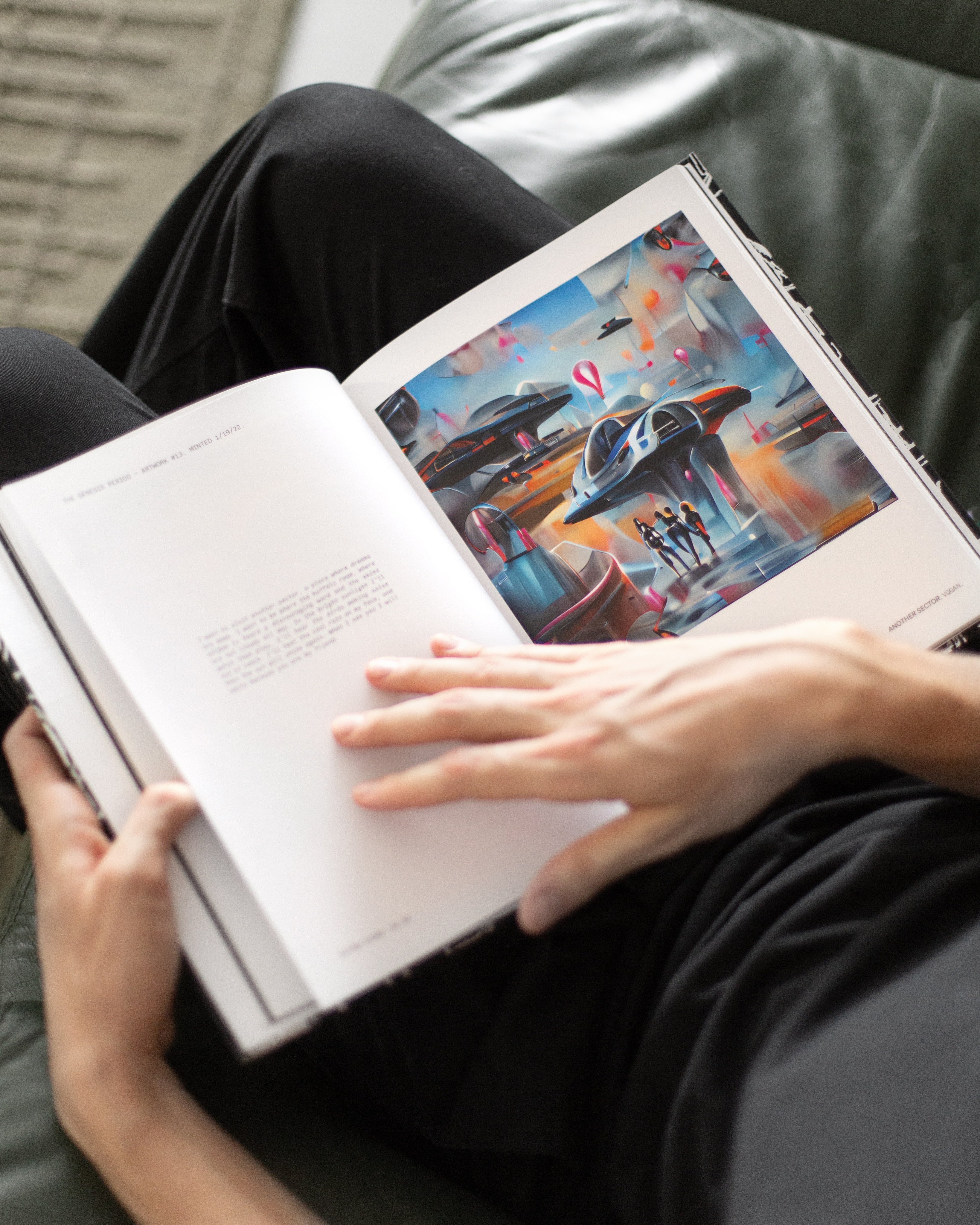 Genesis hand in book