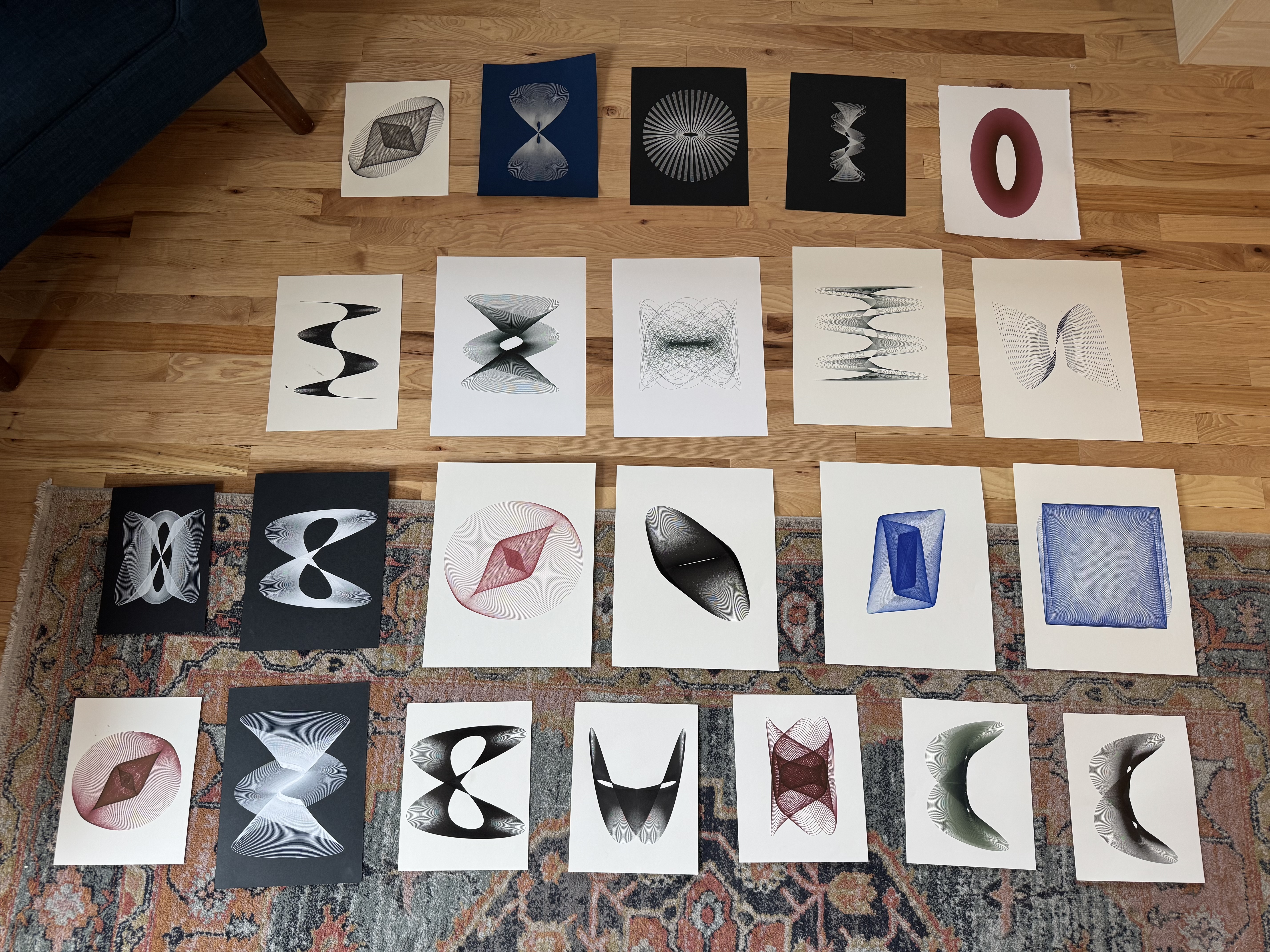 Test plots from the Pendulum plotting process